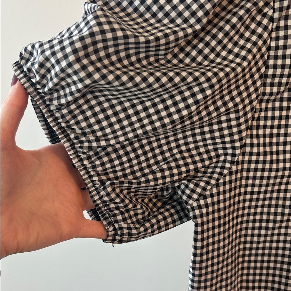 Wild Fable Black and White Checkered Top - Picture 5 of 5